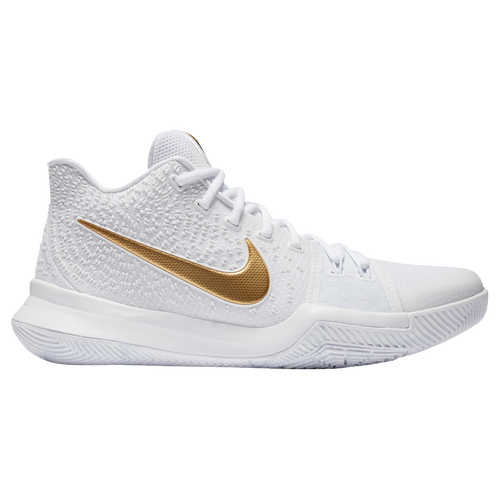 kyrie 3s white and gold