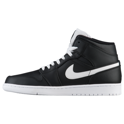 Jordan AJ1 Mid - Men's - Basketball - Shoes - Black/White