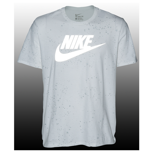 Nike Graphic T-Shirt - Men's - Casual - Clothing - White/Silver