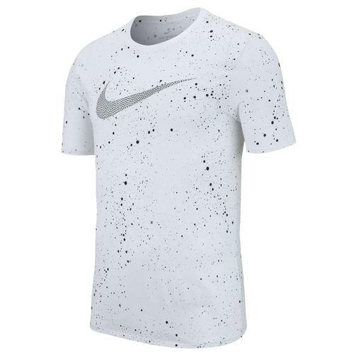 Nike AOP Speckle T-Shirt - Men's - Basketball - Clothing - White
