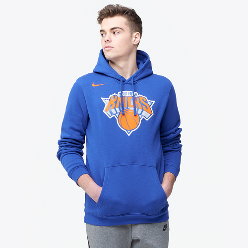 Nike NBA Club Logo Hoodie - Men's - Clothing - New York Knicks - Blue