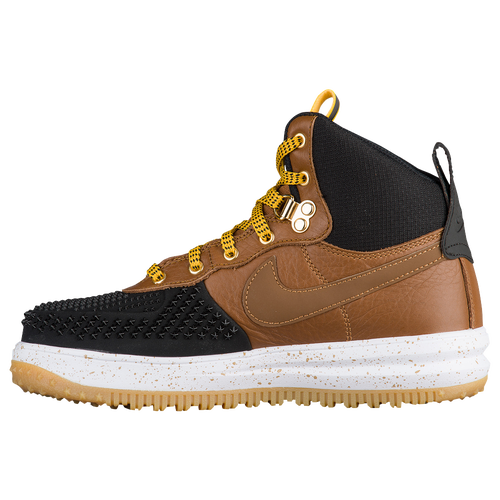 Nike ACG Lunar Force 1 Duckboots - Boys\u0027 Grade School - Casual - Shoes -  Black/Light British Tan/White/Gum Light Brown