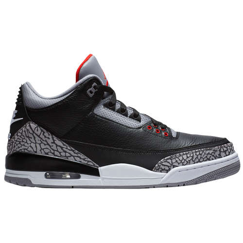 Jordan Retro 3 - Men's - Basketball - Shoes - Black/Fire Red/Cement ...