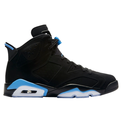 Jordan Retro 6 - Men's - Basketball - Shoes - Black/University Blue