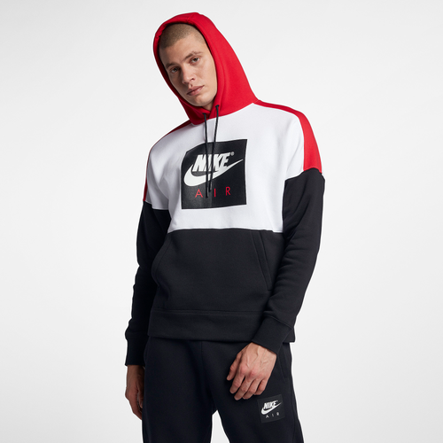 nike red and white sweatshirt