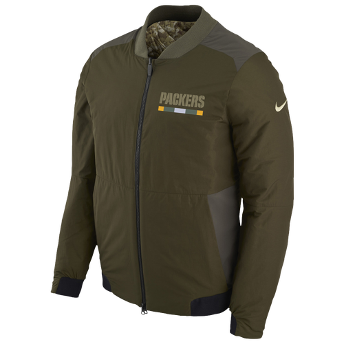 Nike NFL Salute to Service Bomber Jacket Men's Clothing Green Bay