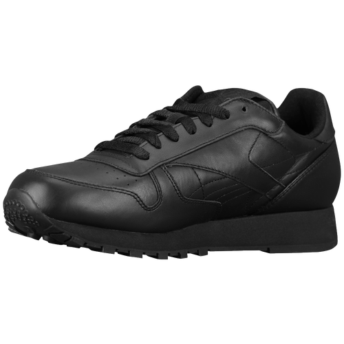 Reebok Classic Leather - Men's - Running - Shoes - Black/Black