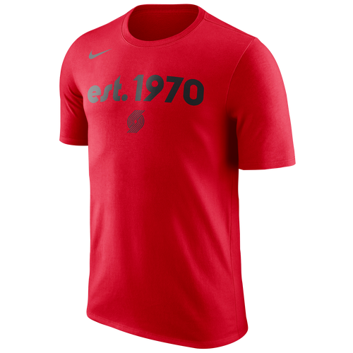 Nike NBA Logo T-Shirt - Men's - Clothing - Portland Trail Blazers - Red