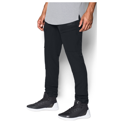 black stacked pants mens