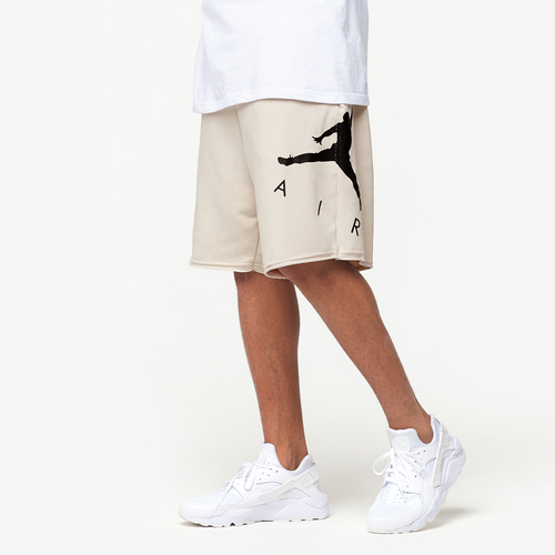 Jordan Jumpman Air GFX Fleece Shorts - Men's - Basketball - Clothing - Sand/Black