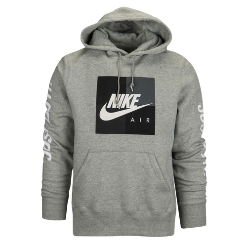 Nike Graphic Hoodie Men's Casual Clothing Dark Grey Heather