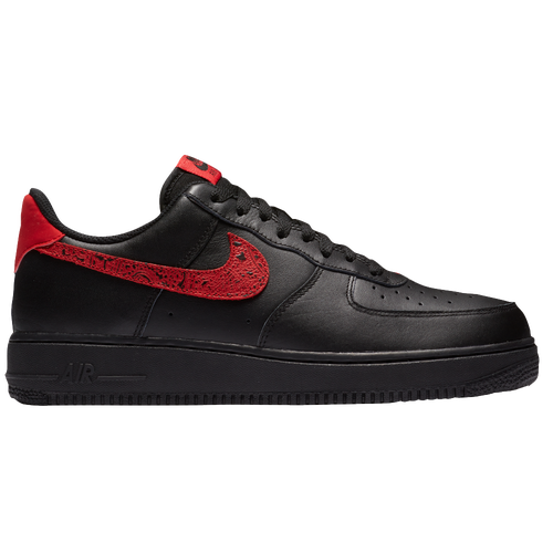 mens red and black air force ones