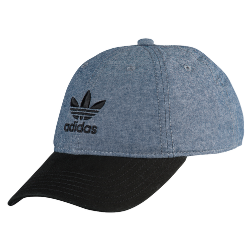 adidas Originals Relaxed Strapback Hat - Women's - Casual - Accessories - Blue Chambray/Black