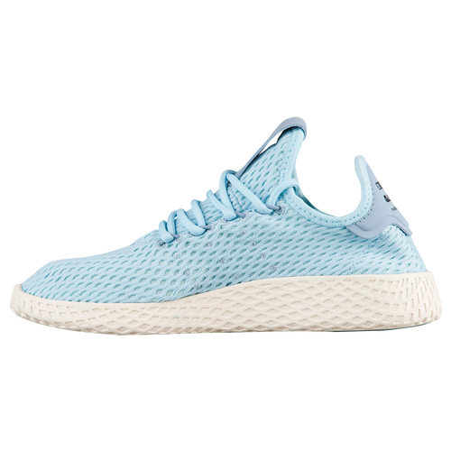 adidas Originals PW Tennis HU - Boys' Grade School - Casual - Shoes - Ice Blue/Ice Blue/White