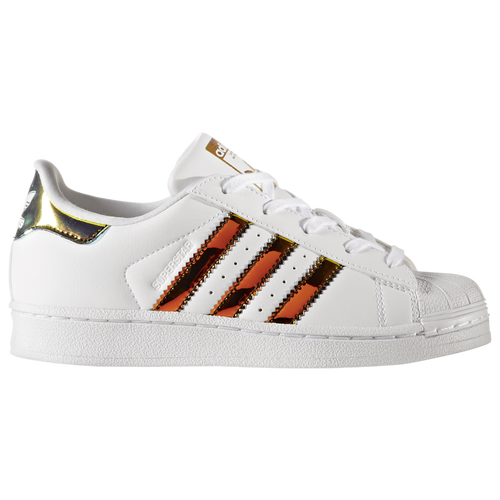 adidas Originals Superstar - Boys' Preschool - Basketball - Shoes - Gold Iridescent