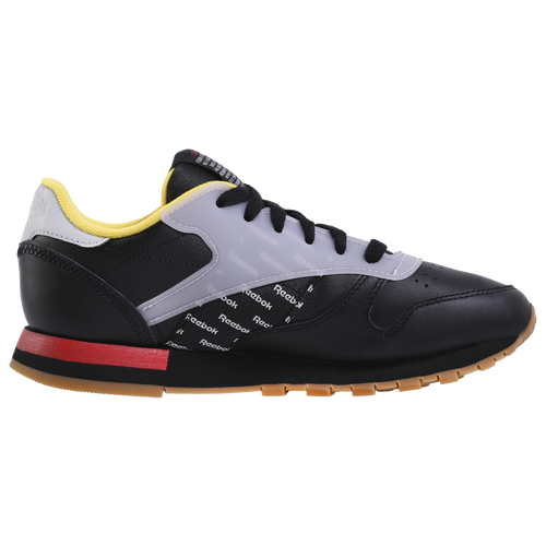 Reebok Classic Leather Altered Men's Casual Shoes Black/Excellent Red/Yellow