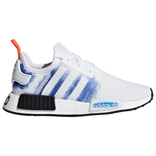 adidas Originals NMD R1 - Boys' Grade School - Running - Shoes - White/Bold Blue/Core Black
