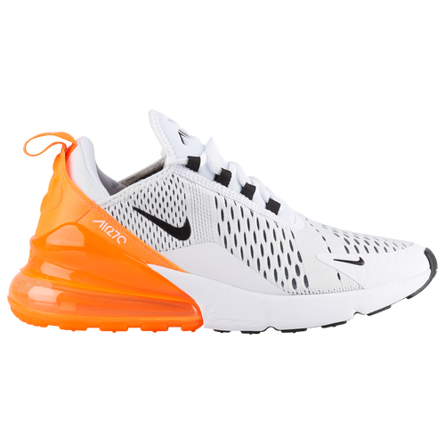 white and orange nike 270