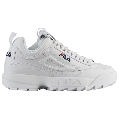 Fila Disruptor II - Men's - Casual - Shoes - White/Navy/Red