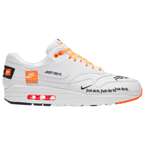Nike Air Max 1 - Men's - Casual - Shoes - White/Orange/Black