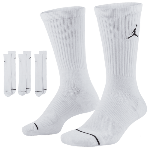 Jordan Jumpman Crew 3 Pack Socks - Basketball - Accessories - White ...