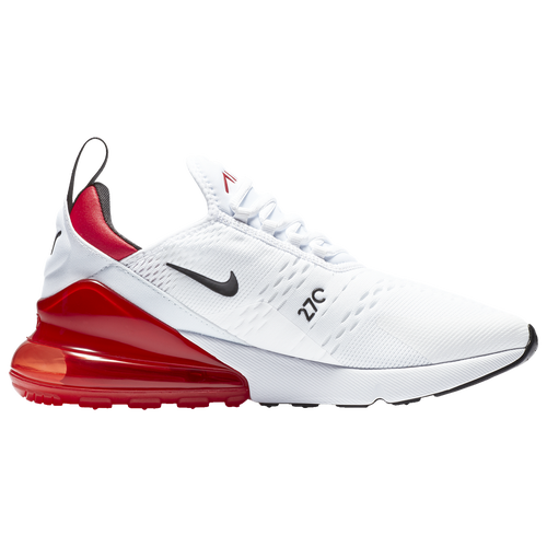 white and red nike air max 270