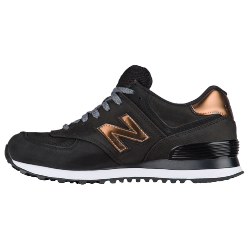 New Balance 574 - Women's - Running - Shoes - Black/Metallic Bronze